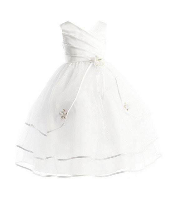 Cassie - Multi Layer Flower Girl Dress