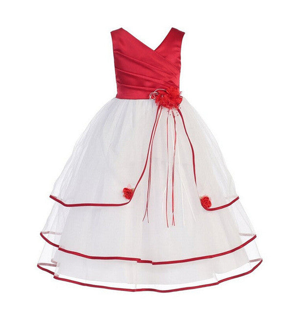 Cassie - Multi Layer Flower Girl Dress